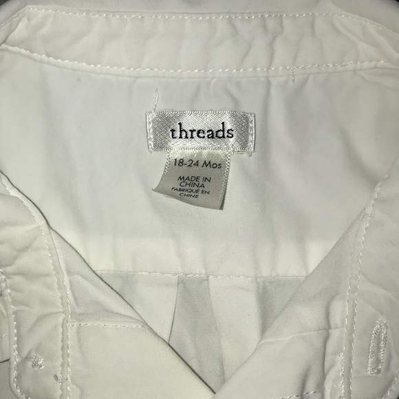 Threads baby boy shirt sleeve button down 18-24M - Picture 3 of 7